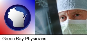 Green Bay, Wisconsin - a physician viewing x-ray results