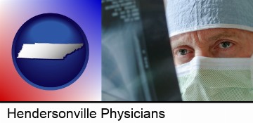 a physician viewing x-ray results in Hendersonville, TN