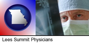 Lees Summit, Missouri - a physician viewing x-ray results