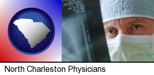 a physician viewing x-ray results in North Charleston, SC