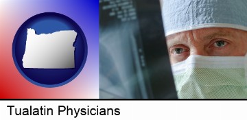 a physician viewing x-ray results in Tualatin, OR