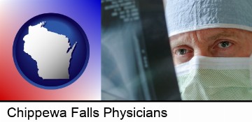 a physician viewing x-ray results in Chippewa Falls, WI