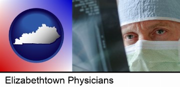 a physician viewing x-ray results in Elizabethtown, KY