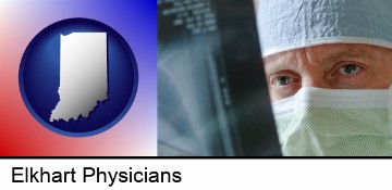 a physician viewing x-ray results in Elkhart, IN