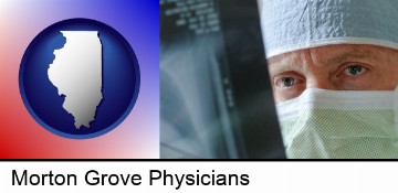 a physician viewing x-ray results in Morton Grove, IL