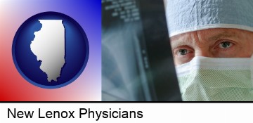 a physician viewing x-ray results in New Lenox, IL
