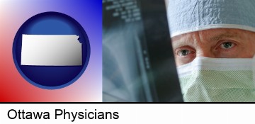 a physician viewing x-ray results in Ottawa, KS
