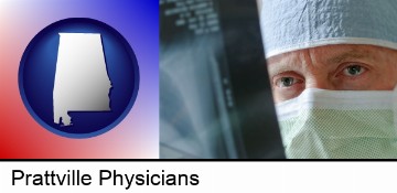 a physician viewing x-ray results in Prattville, AL