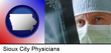 a physician viewing x-ray results in Sioux City, IA