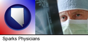 a physician viewing x-ray results in Sparks, NV