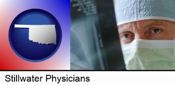 a physician viewing x-ray results in Stillwater, OK